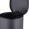 Відро для сміття з плавним закриттям овальне MIXXUS PREMIUM OLIVARY-TC0105 GRAPHITE 5 л (колір графіт) (MI7063)