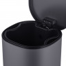Відро для сміття з плавним закриттям овальне MIXXUS PREMIUM OLIVARY-TC0105 GRAPHITE 5 л (колір графіт) (MI7063)