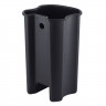 Відро для сміття з плавним закриттям овальне MIXXUS PREMIUM OLIVARY-TC0105 GRAPHITE 5 л (колір графіт) (MI7063)