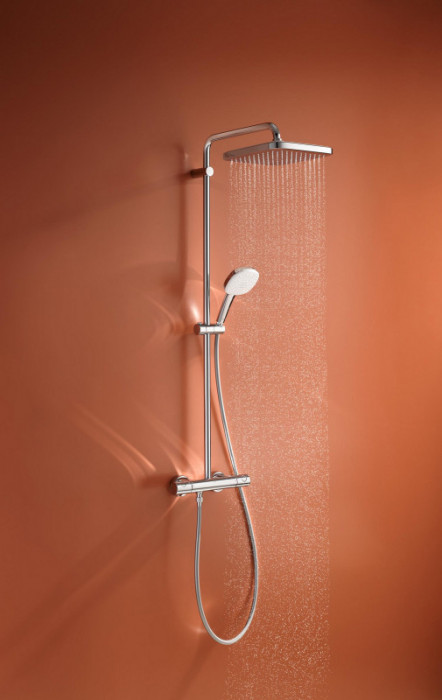 Душова система з термостатом для настінного монтажу Grohe Tempesta System 250 Cube (26689001)