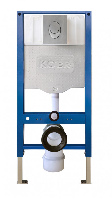 Інсталяція для підвісного унітазу Koer KT-0503-01 500x126x1150mm з панеллю змиву KT-0606-01 хром (KR5347)