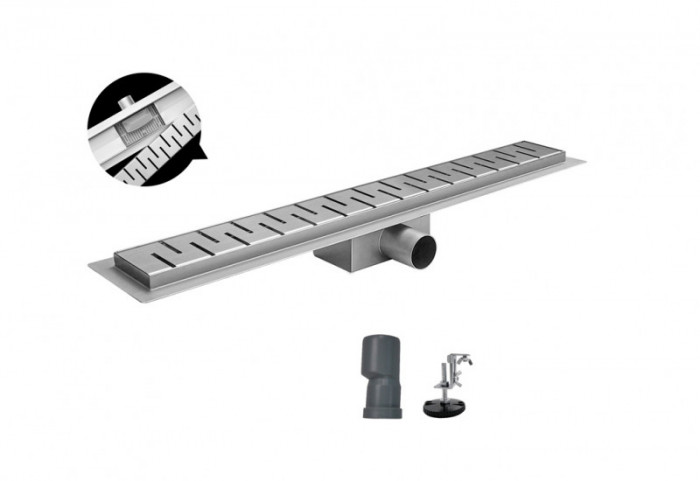Душовий трап з нержавіючої сталі SUS304 Koer FD05-70x500 (AC0708)