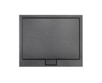 Піддон прямокутний AXIM 120х90x4.5 stone effect чорний + сифон