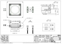 Злив у підлогу: отвір - 90 мм. CD150-90-B / візерунок PLAIN
